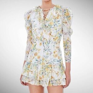 Generation Love Bella Dress in Marigold Bloom White Size S